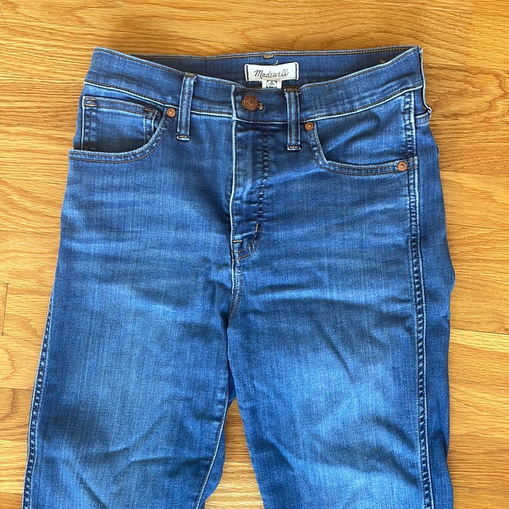 Madewell stovepipe jeans, size 27
